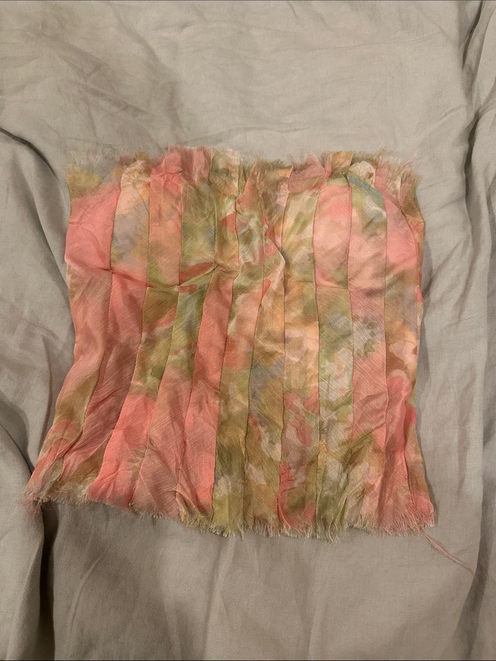 Summer rose strapless top